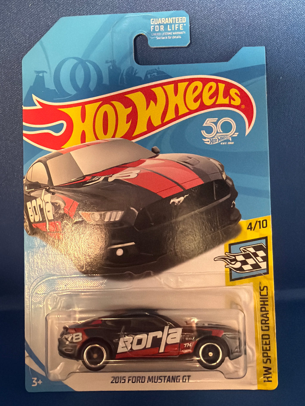 Hot Wheels 2018 Super Treasure Hunt 2015 Ford Mustang GT — front view