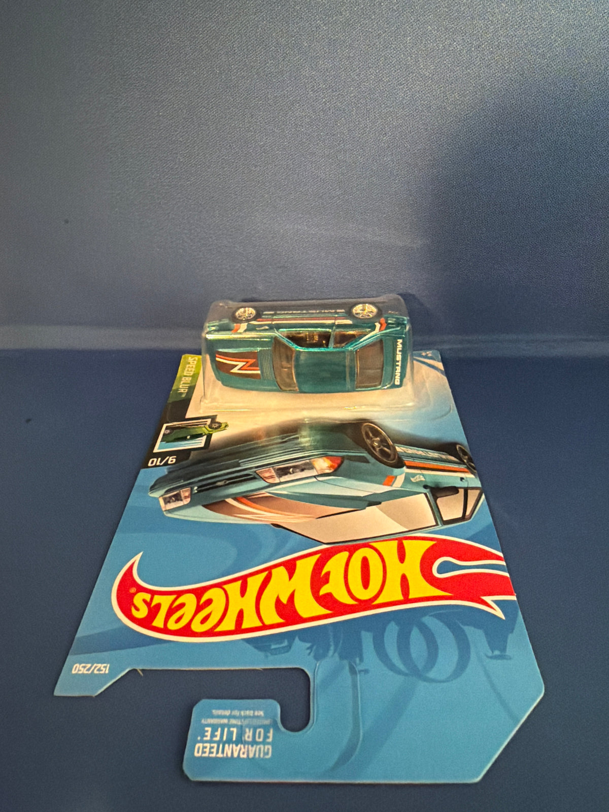 Hot Wheels '92 Ford Mustang Speed Blur Blue Super Treasure Hunt — additional view 4
