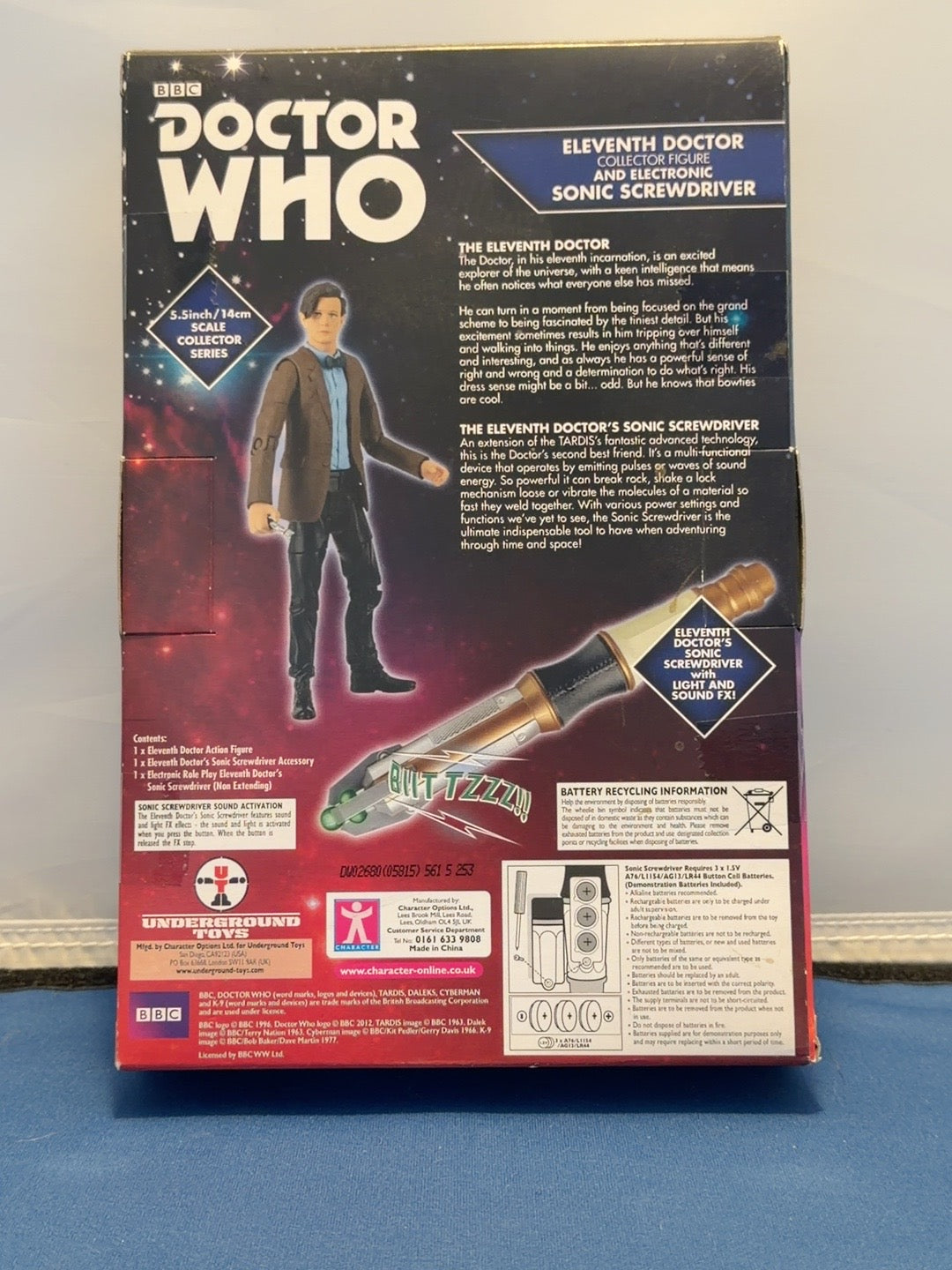 Doctor Who Eleventh Doctor set box back and product information