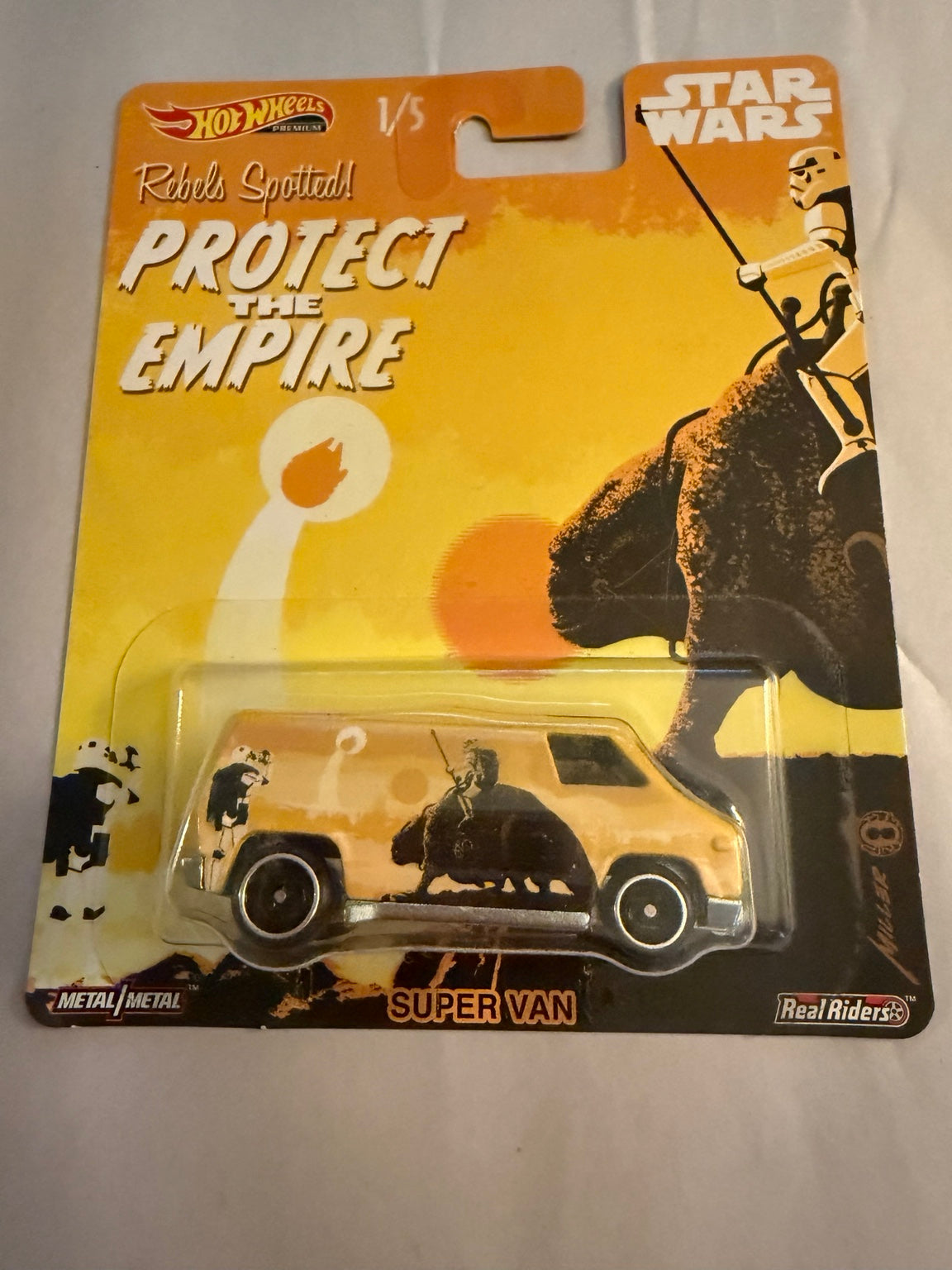Hot Wheels Premium Star Wars Complete 5-Car Set 1/5–5/5 Real Riders — listing photo 3