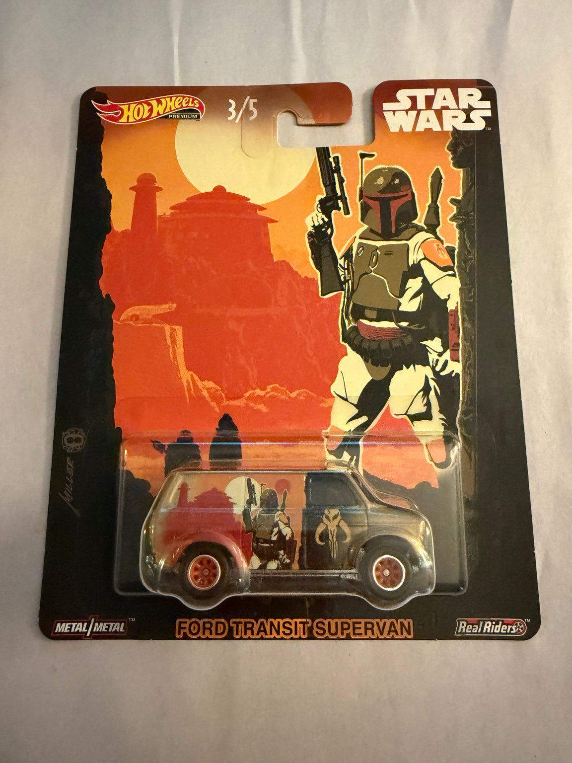 Hot Wheels Premium Star Wars Complete 5-Car Set 1/5–5/5 Real Riders — listing photo 5