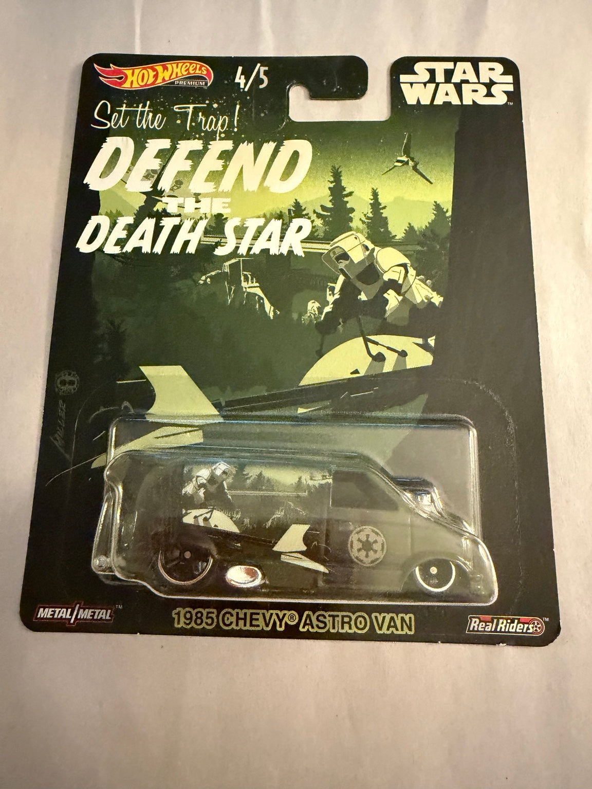 Hot Wheels Premium Star Wars Complete 5-Car Set 1/5–5/5 Real Riders — listing photo 6