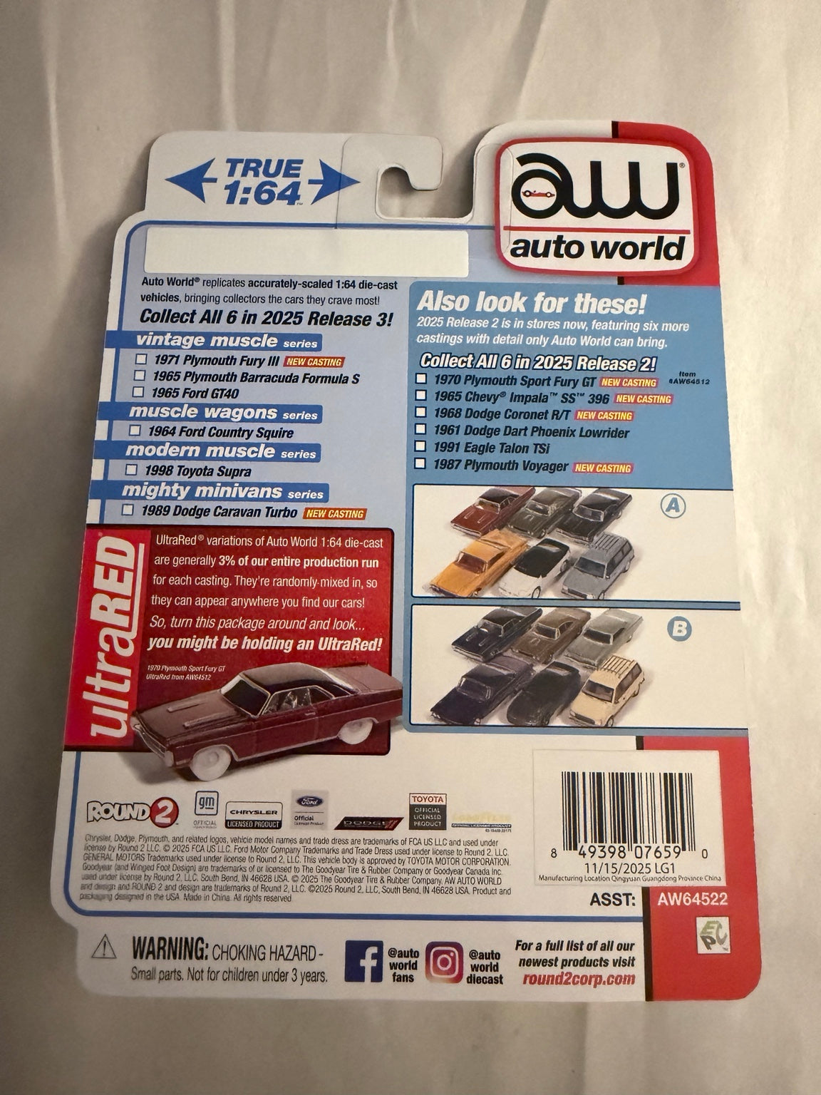 Back 2025 Auto World Release 3 card