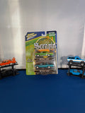 Front of sealed Johnny Lightning Scrapin Impala two-pack