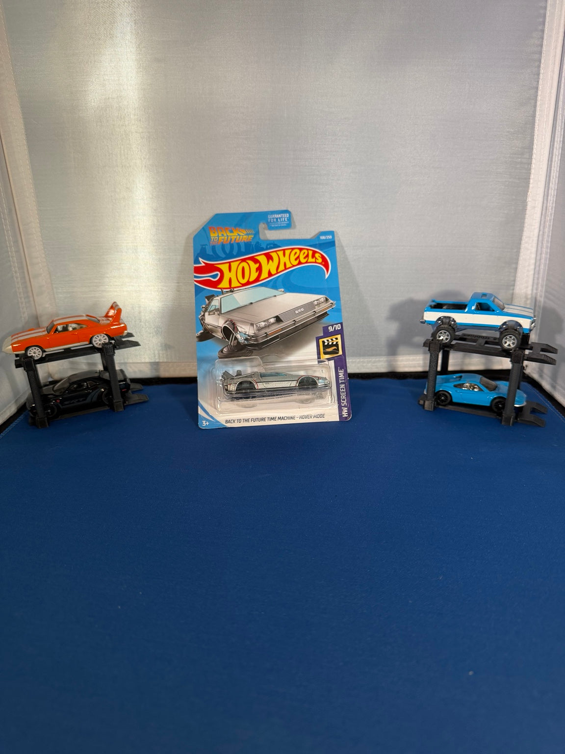Original front photo of sealed 2019 Hot Wheels Back to the Future Hover Mode FYC50