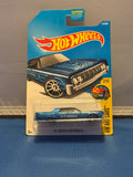 2017 Hot Wheels 64 Lincoln Continental blue DVB79 front