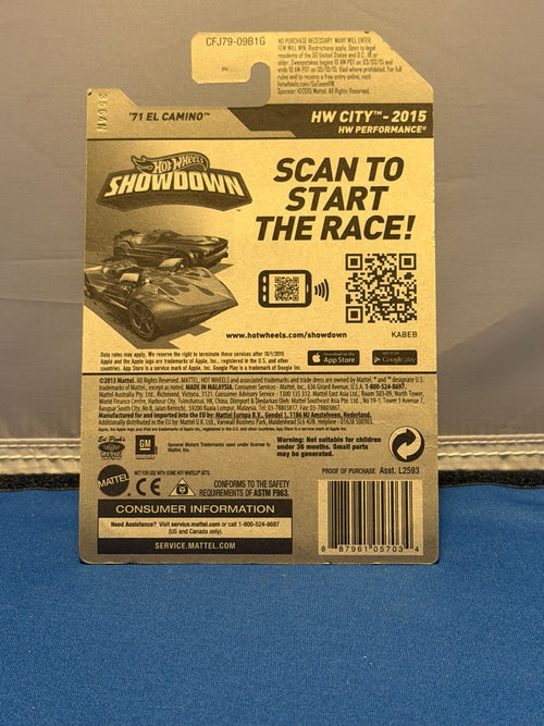 2015 ’71 El Camino CFJ79 original card back
