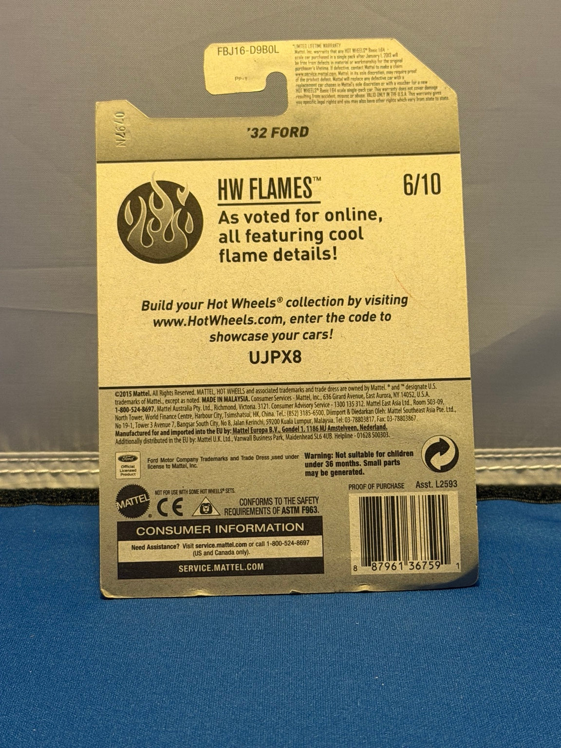 2017 ’32 Ford FBJ16 original card back