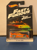 Actual front photo 2016 Hot Wheels Fast Furious orange 94 Toyota Supra DVG75 1/8