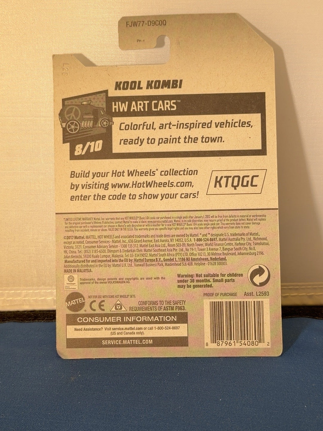 Original back photo 2018 Hot Wheels Kool Kombi FJW77
