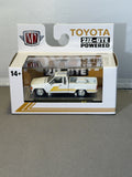 M2 Machines 1985 Toyota Truck 2JZ-GTE Powered White Gold R113 1:64 — original product photo 1