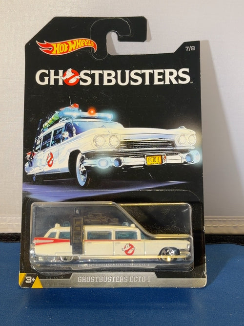 Original front photo Hot Wheels Ghostbusters Ecto-1 DWF01 7/8 black card