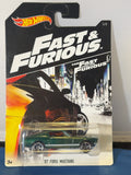 Actual front view Hot Wheels Fast Furious 67 Ford Mustang DVG76