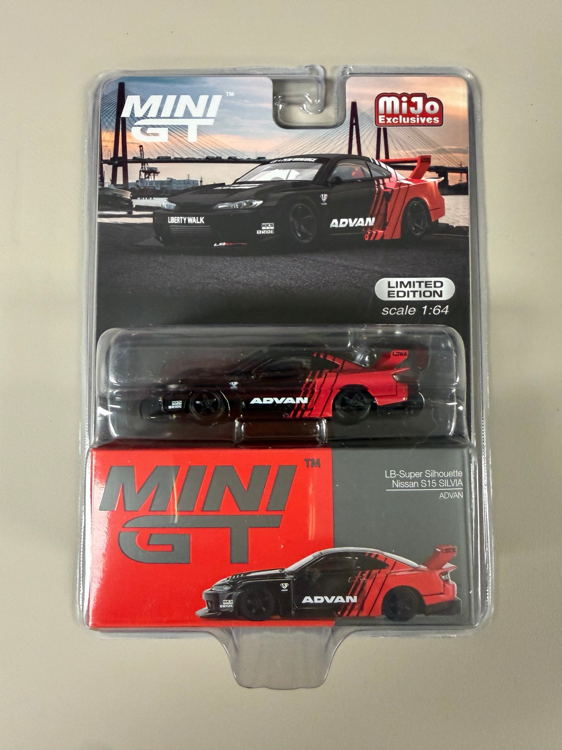 MINI GT MiJo Nissan S15 Silvia ADVAN original front photo
