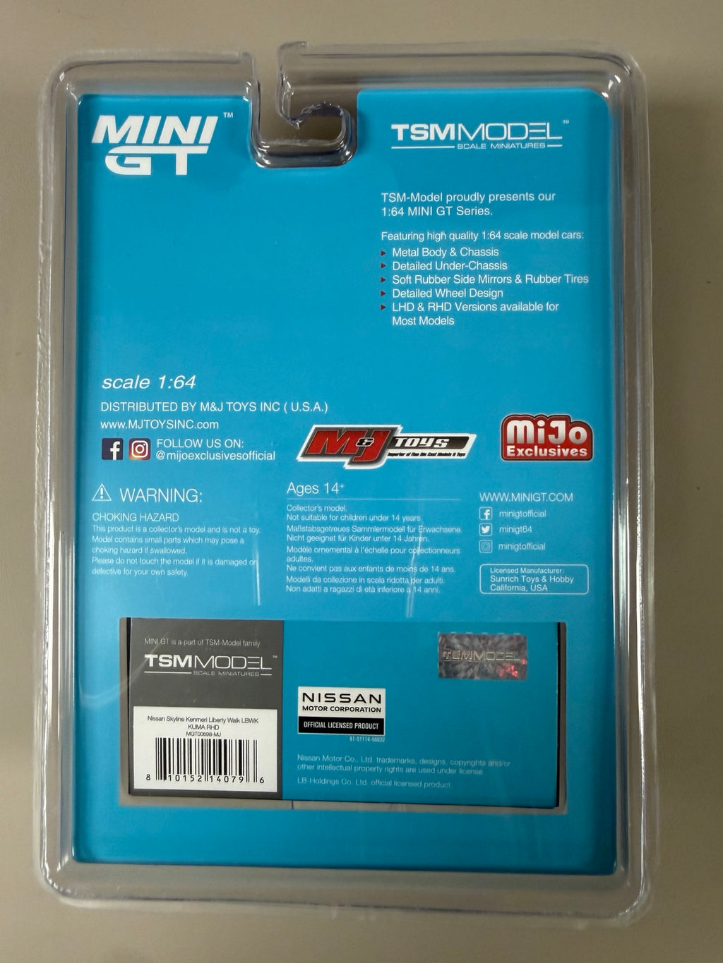 MINI GT MiJo Nissan Skyline Kenmeri LBWK KUMA original back photo