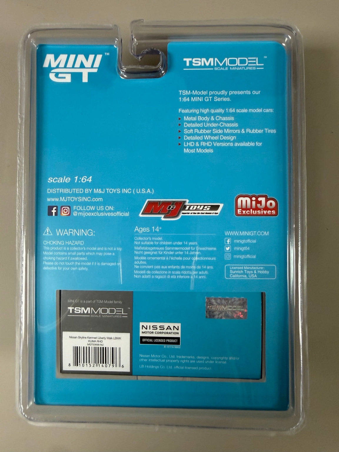 MINI GT MiJo Nissan Skyline Kenmeri LBWK KUMA original back photo