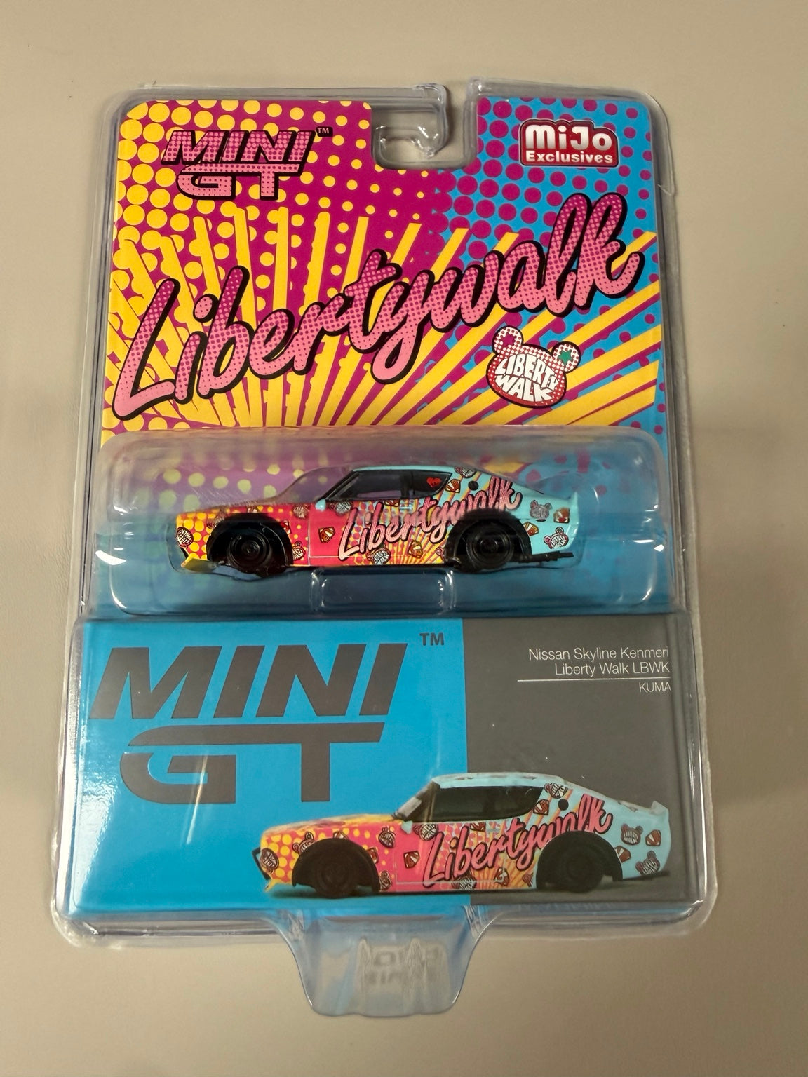 MINI GT MiJo Nissan Skyline Kenmeri LBWK KUMA original front photo