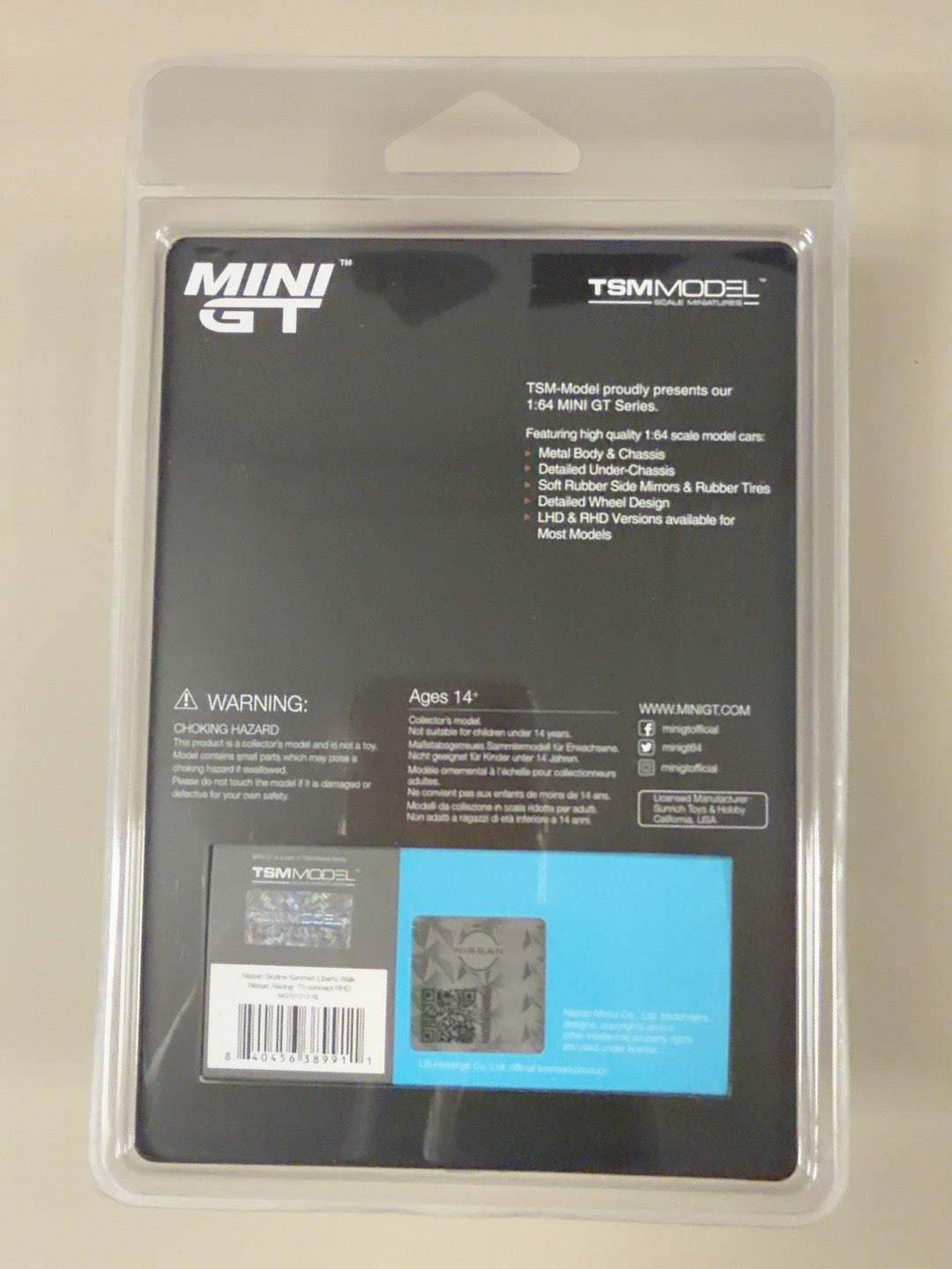 MINI GT Nissan Skyline Kenmeri Liberty Walk #28 original back photo