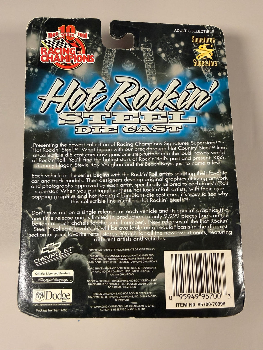 Original back photo of exact Mötley Crüe Target Exclusive #2T