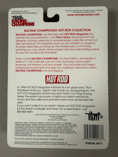 1997 Racing Champions HOT ROD Drag Racing 3 car set back