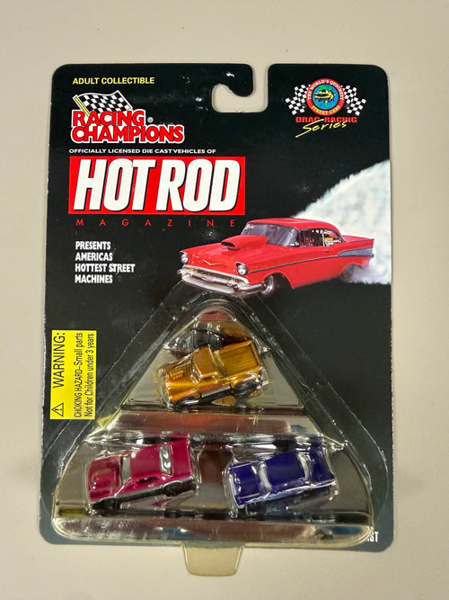 1997 Racing Champions HOT ROD Drag Racing 3 car set front