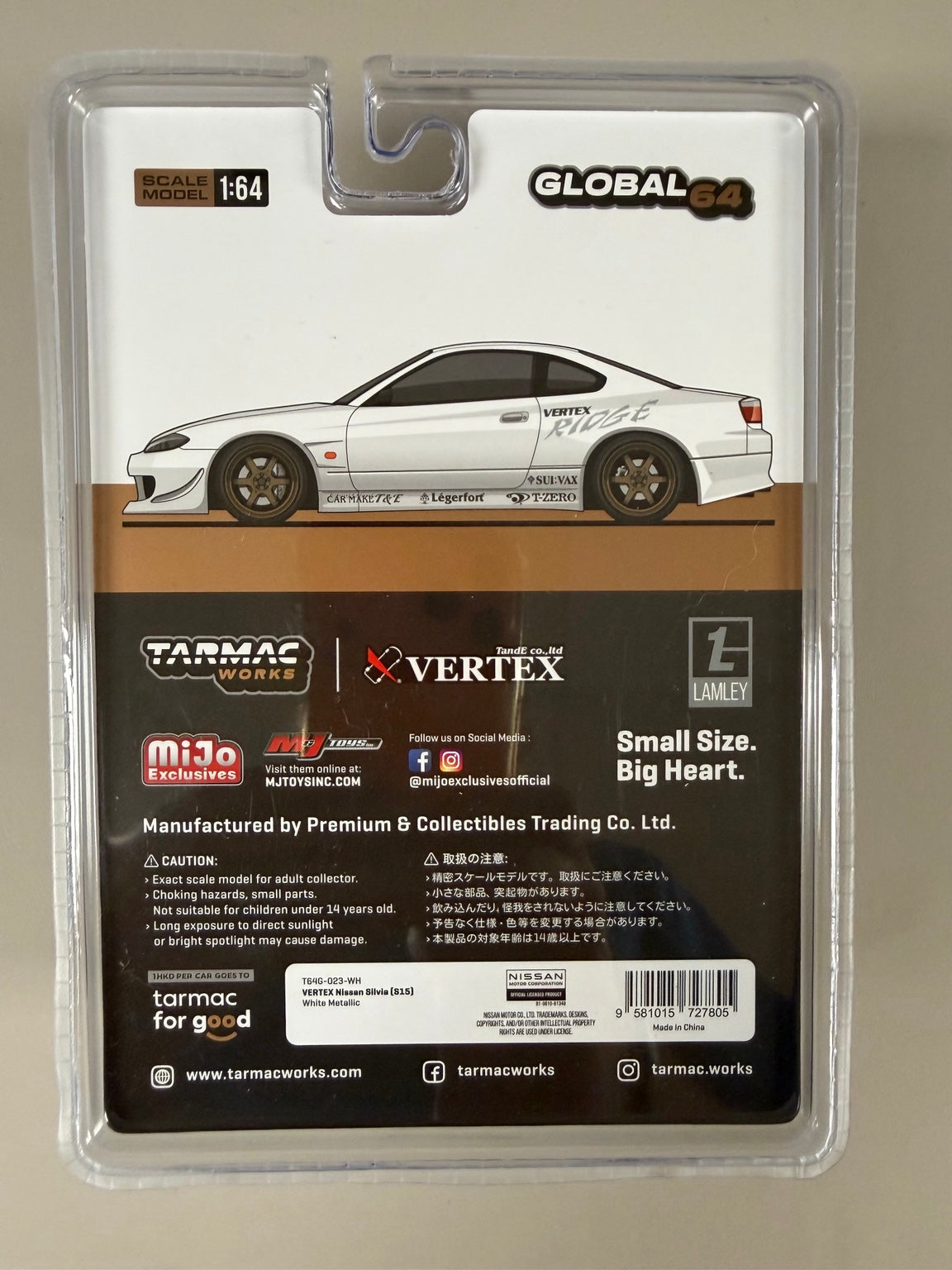 Original back photo Tarmac Works VERTEX Nissan Silvia S15
