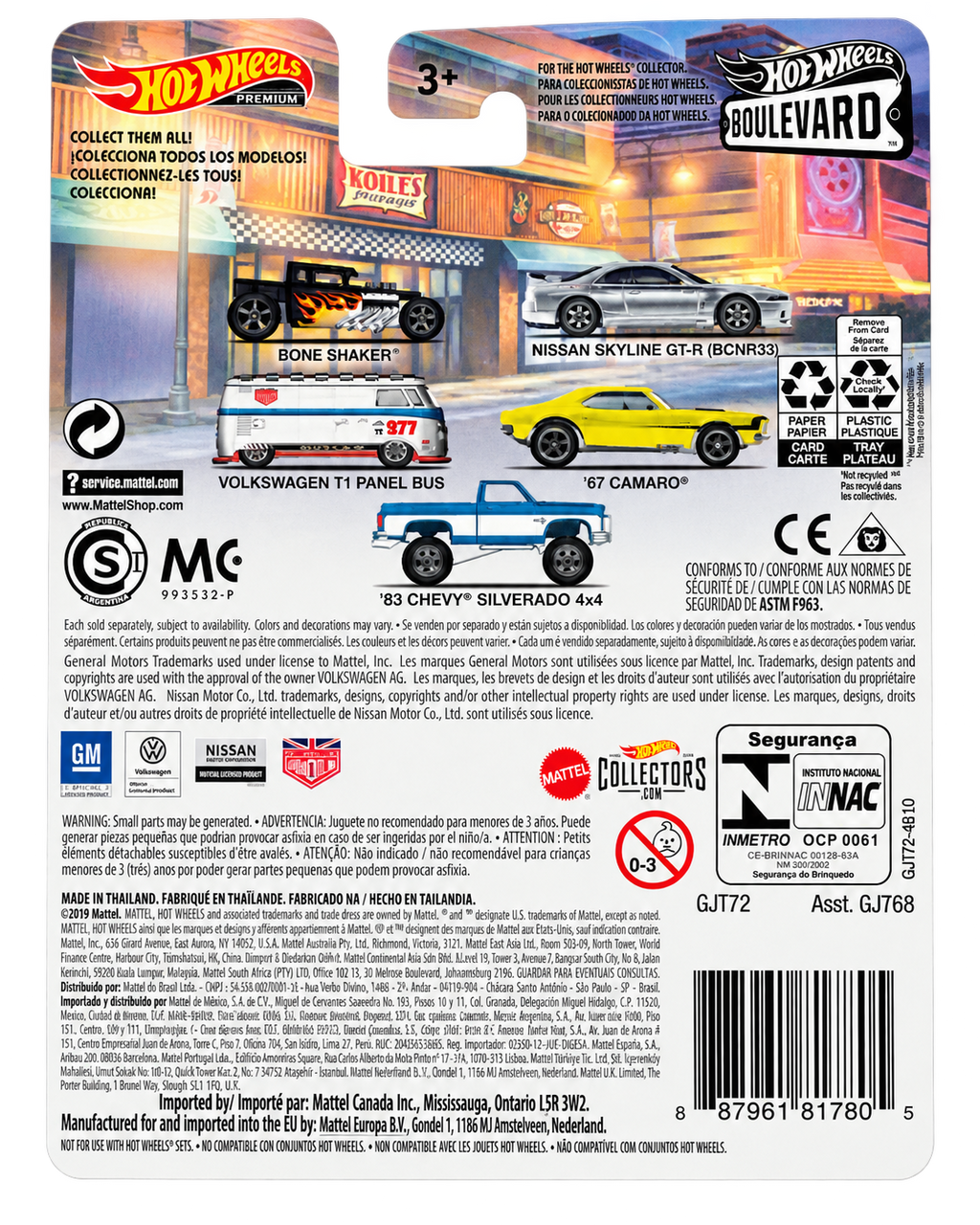 2020 Hot Wheels Boulevard #5 83 Chevy Silverado 4x4 back