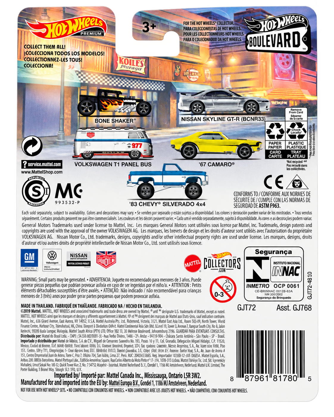 2020 Hot Wheels Boulevard #5 83 Chevy Silverado 4x4 back