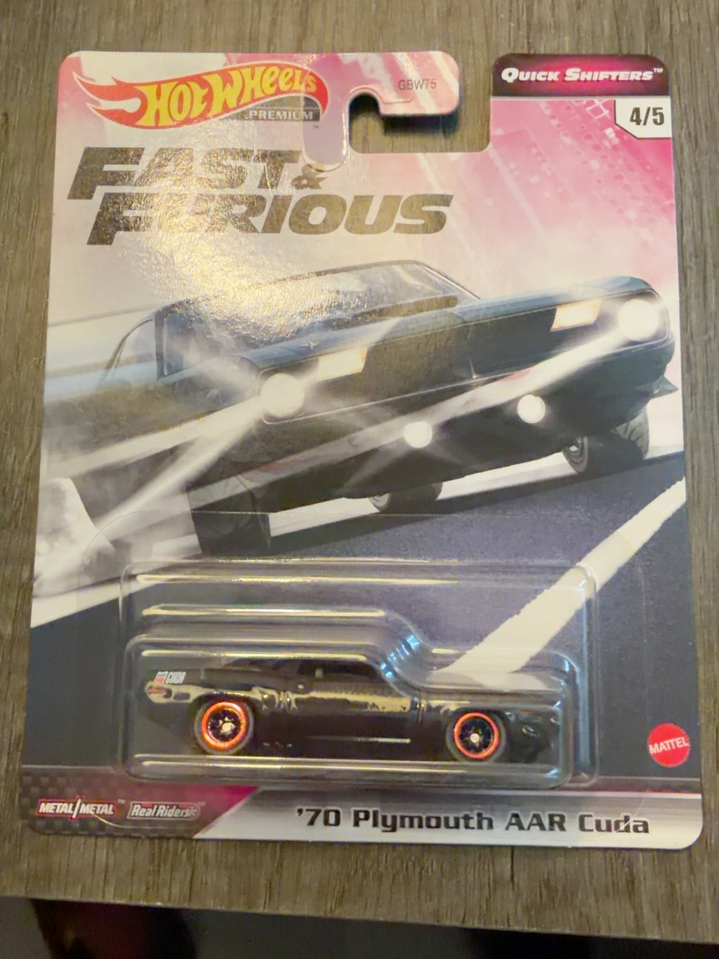 Hot Wheels Premium Fast & Furious Quick Shifters 70 Plymouth AAR Cuda front