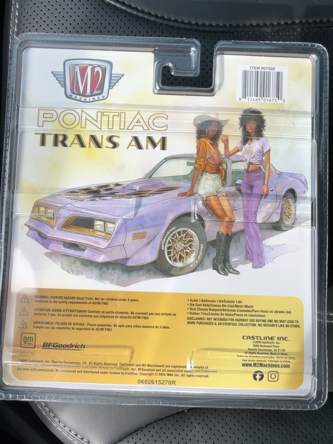 M2 Machines 1977 Pontiac Firebird Trans Am Hardtop purple back package