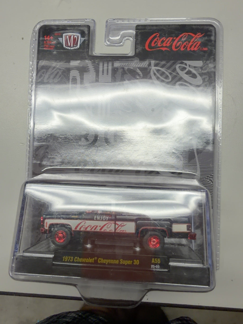 M2 Machines Coca-Cola 1973 Chevrolet Cheyenne Super 30 A55 Chase 1 of 750 front
