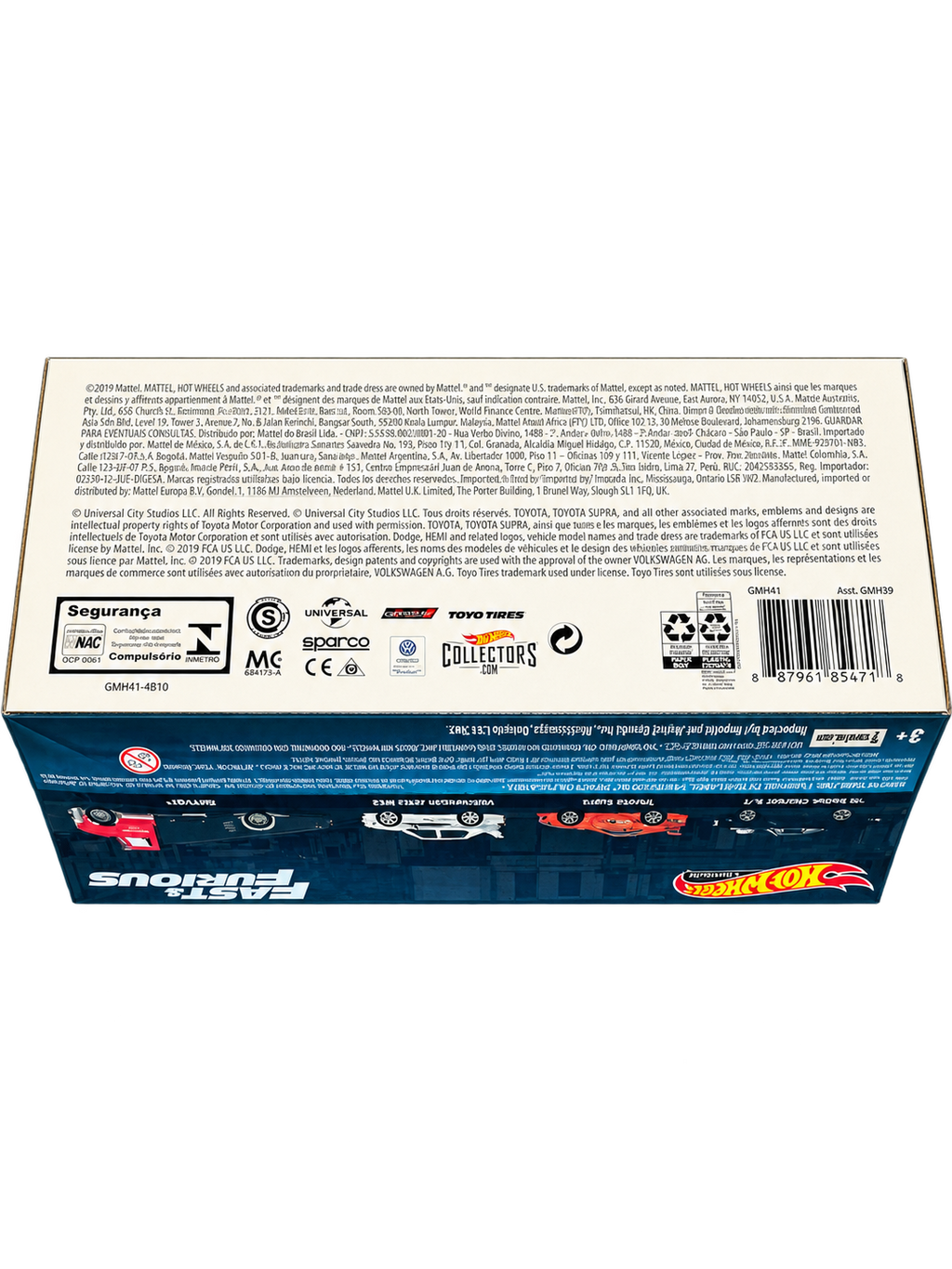 2020 Hot Wheels Premium Fast & Furious Collector Set GMH41 package back