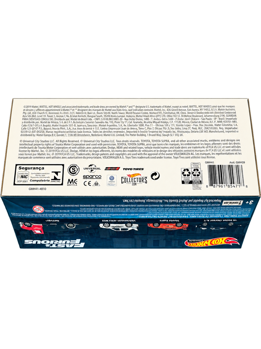 2020 Hot Wheels Premium Fast & Furious Collector Set GMH41 package back