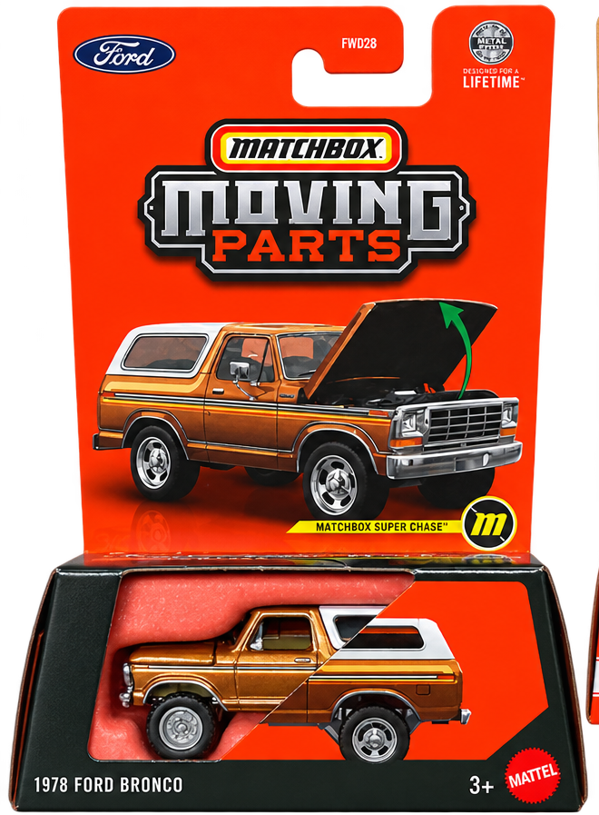 2026 Matchbox Moving Parts 1978 Ford Bronco Super Chase front
