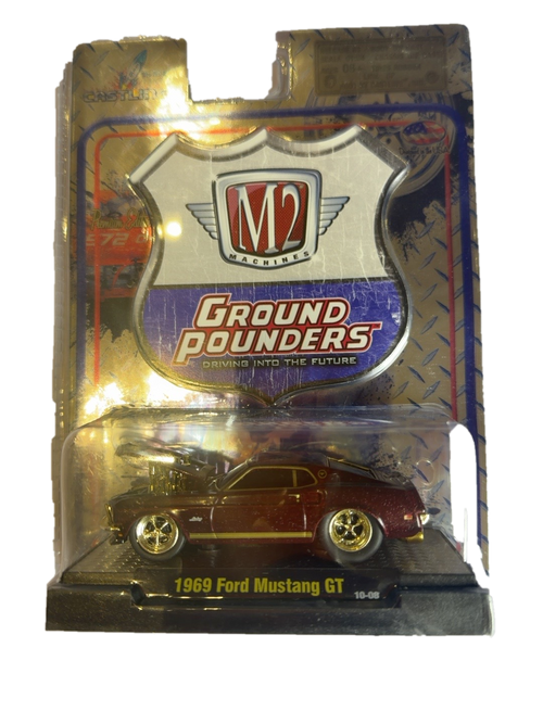 M2 Machines Ground Pounders Release 3 1969 Ford Mustang GT Chase 1:64 front