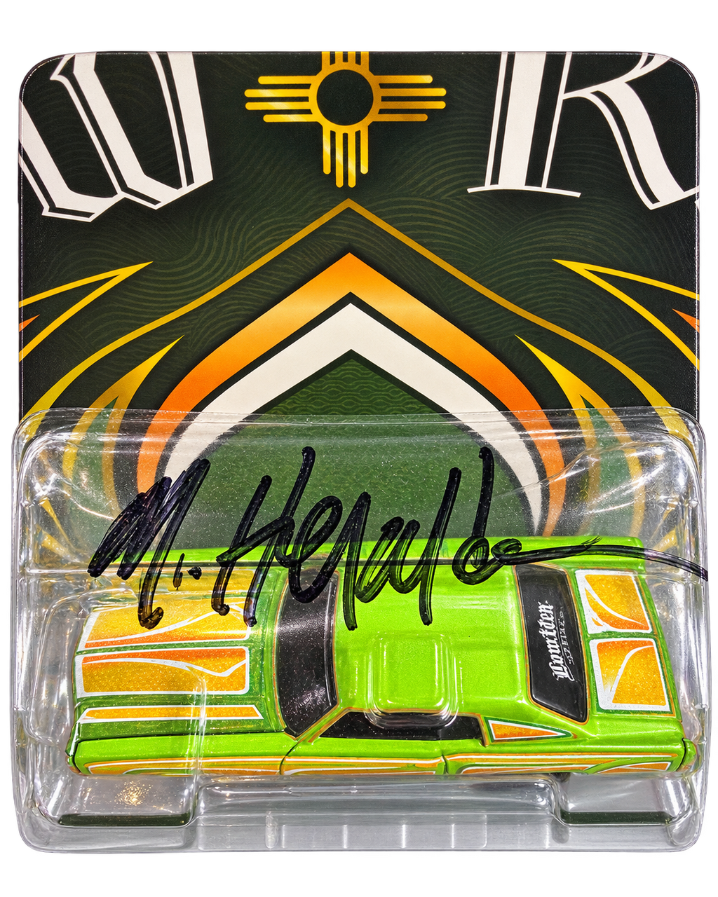 Michael Heralda hand-signature close-up on Monte Carlo blister background removed