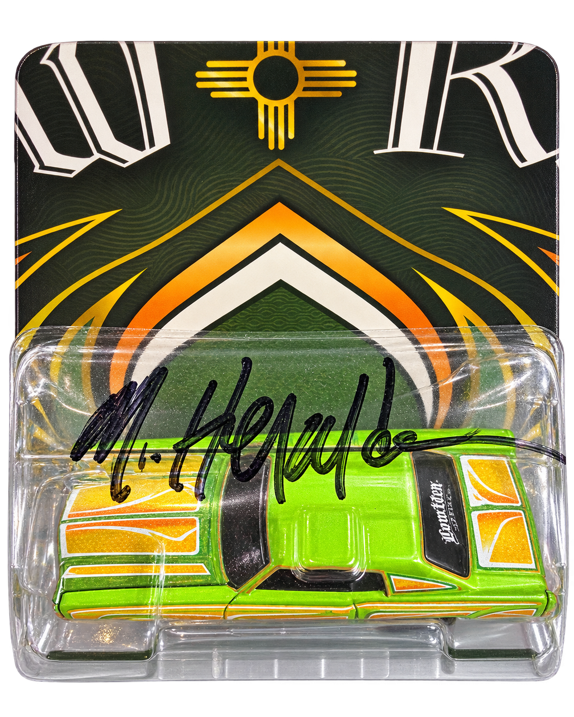Michael Heralda hand-signature close-up on Monte Carlo blister background removed