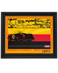 Michael Heralda ADLAR58 Route 66 hand-signed framed automotive artwork front