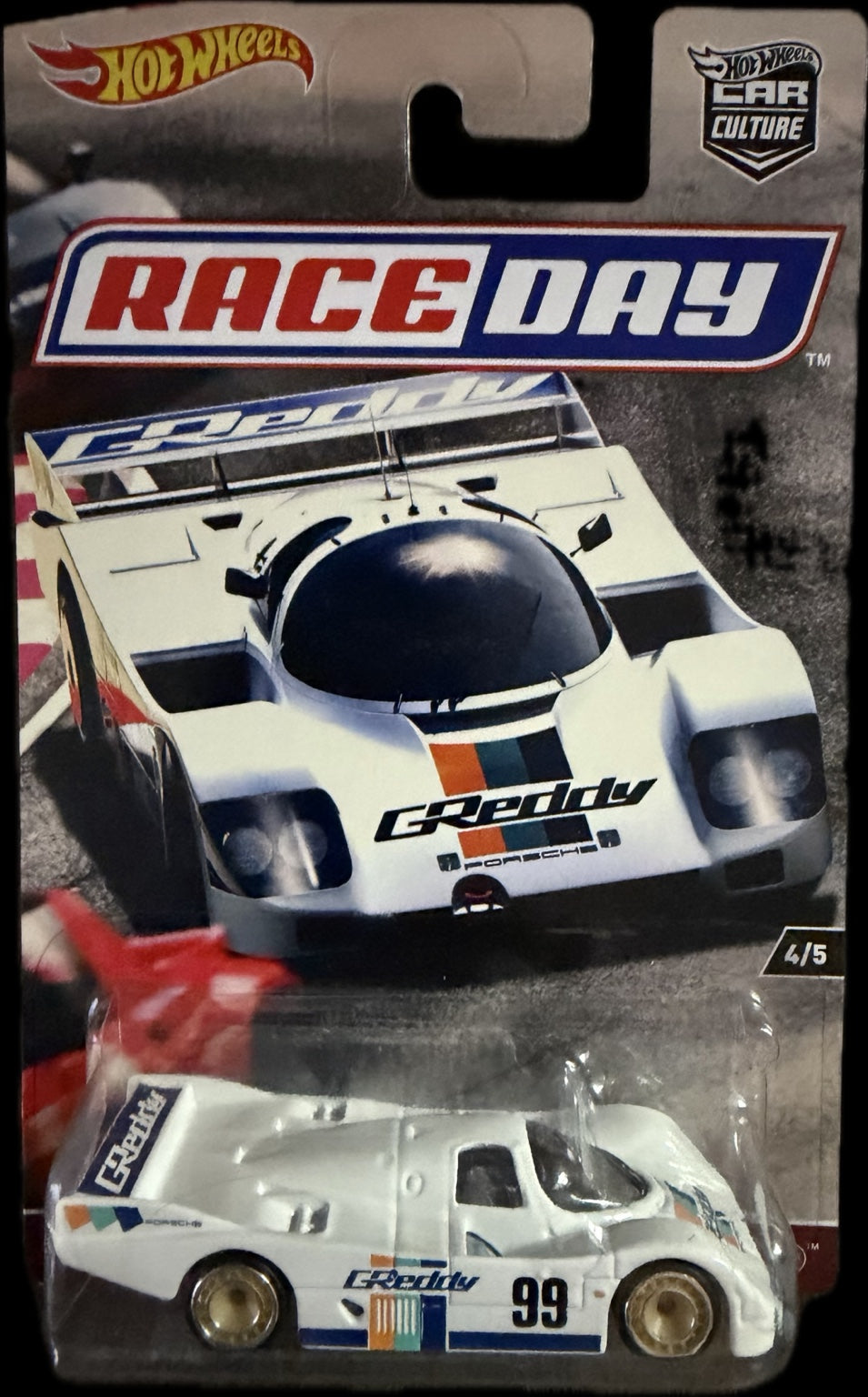 2017 Hot Wheels Car Culture Race Day Porsche 962 GReddy DWH76 front