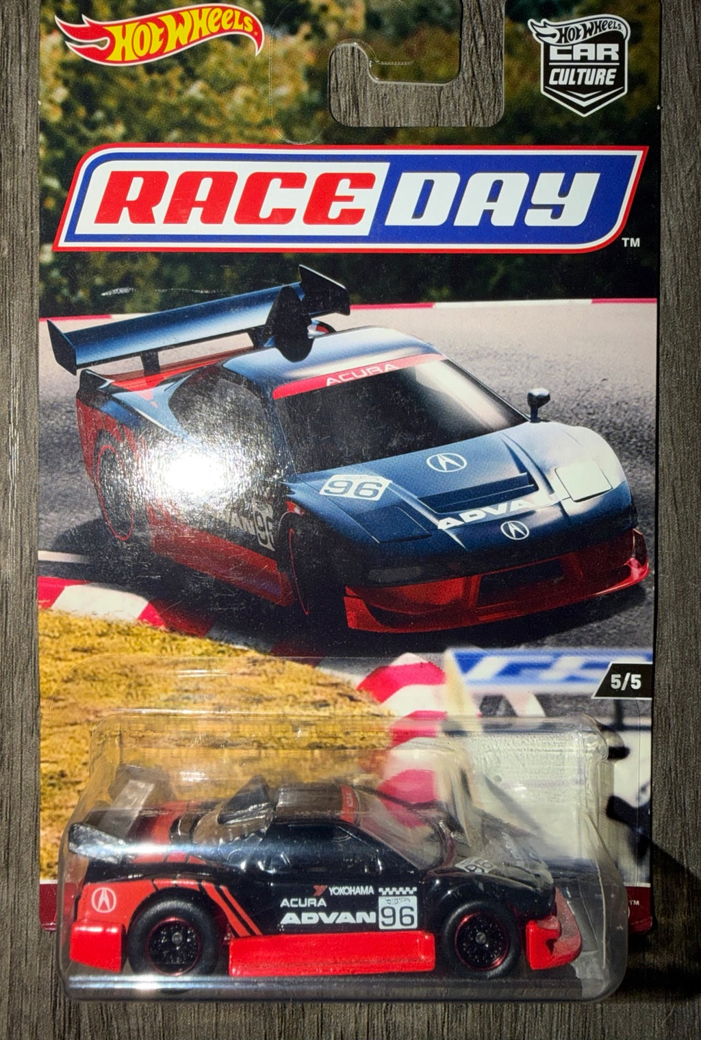 2017 Hot Wheels Car Culture Race Day Acura NSX ADVAN DWH79 front
