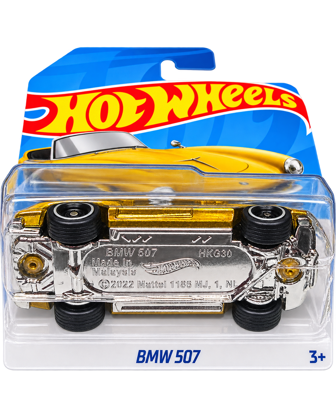 2024 Hot Wheels BMW 507 Super Treasure Hunt STH chrome base detail