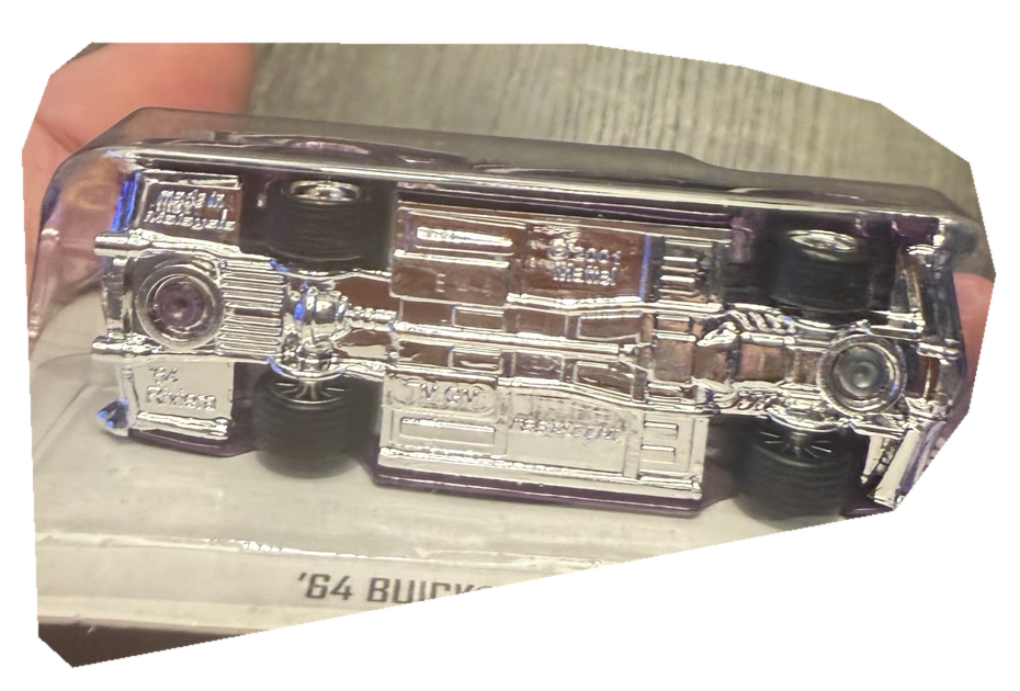 2013 Hot Wheels '64 Buick Riviera Super Treasure Hunt Real Riders base detail no background