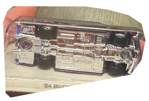2013 Hot Wheels '64 Buick Riviera Super Treasure Hunt Real Riders base detail no background