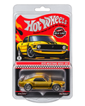 Hot Wheels RLC 1970 Ford Mustang Boss 302 HWF17 Spectraflame yellow front no background