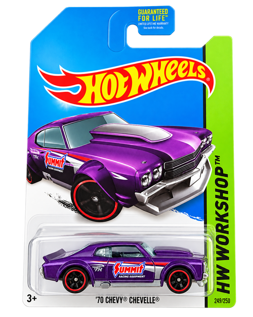 2014 Hot Wheels '70 Chevy Chevelle Super Treasure Hunt 243/250 Spectraflame purple front