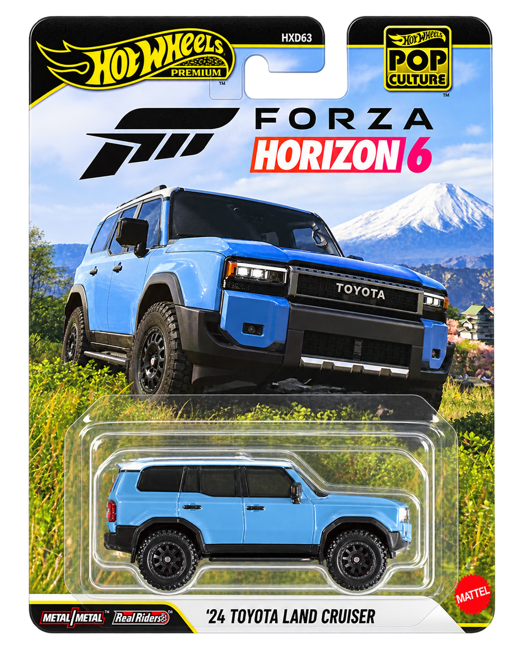 2026 Hot Wheels Premium Pop Culture Forza Horizon 6 '24 Toyota Land Cruiser front no background