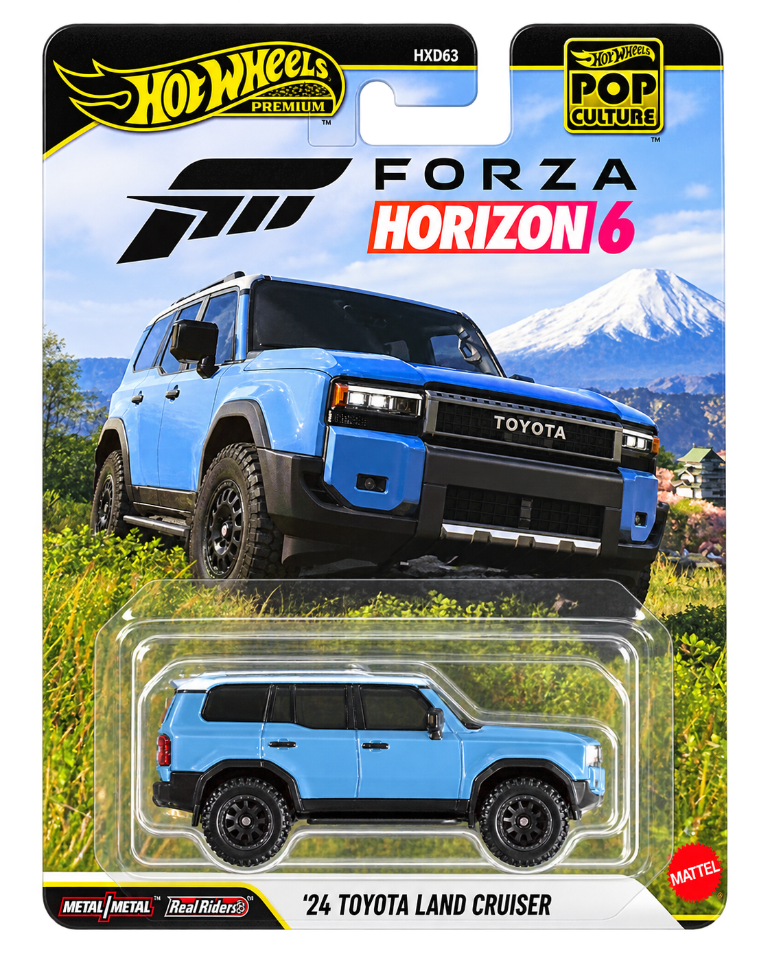 2026 Hot Wheels Premium Pop Culture Forza Horizon 6 '24 Toyota Land Cruiser front no background