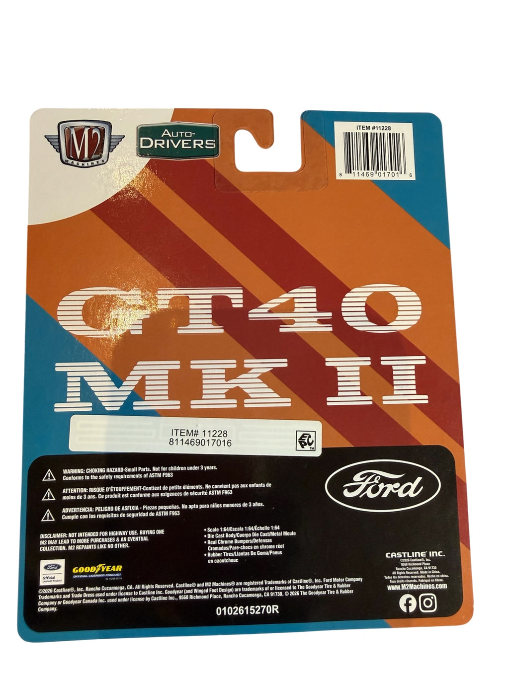 2026 M2 Machines 1966 Ford GT40 MK II S08 Chase 1 of 750 back