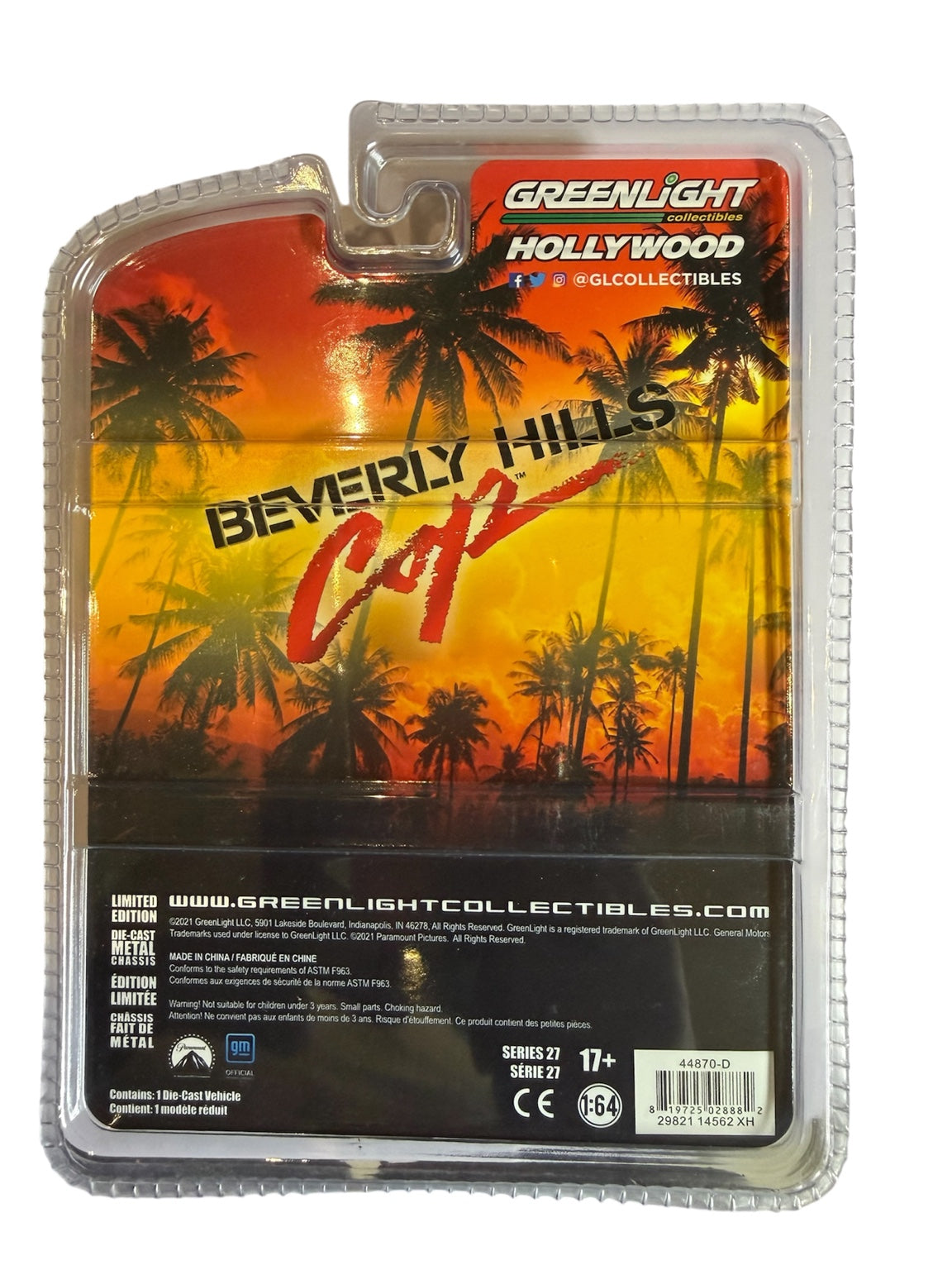 GreenLight Hollywood Beverly Hills Cop 1970 Chevrolet Nova Green Machine Chase back