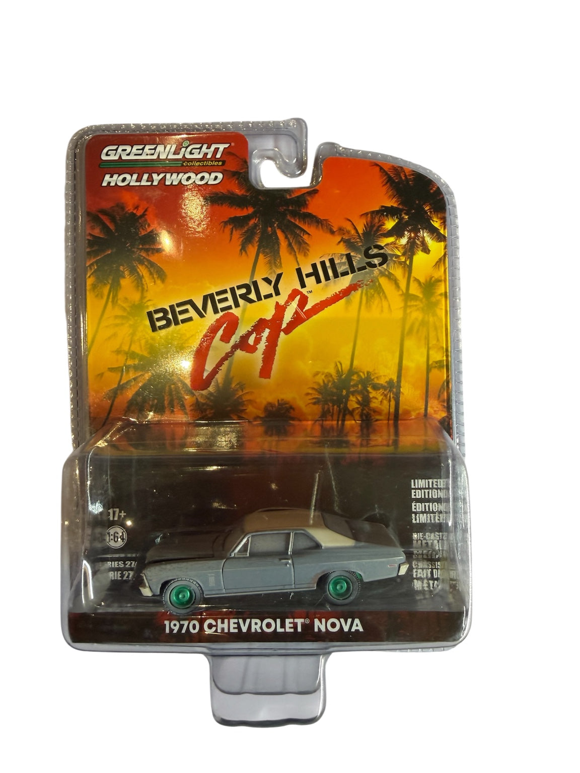 GreenLight Hollywood Beverly Hills Cop 1970 Chevrolet Nova Green Machine Chase front